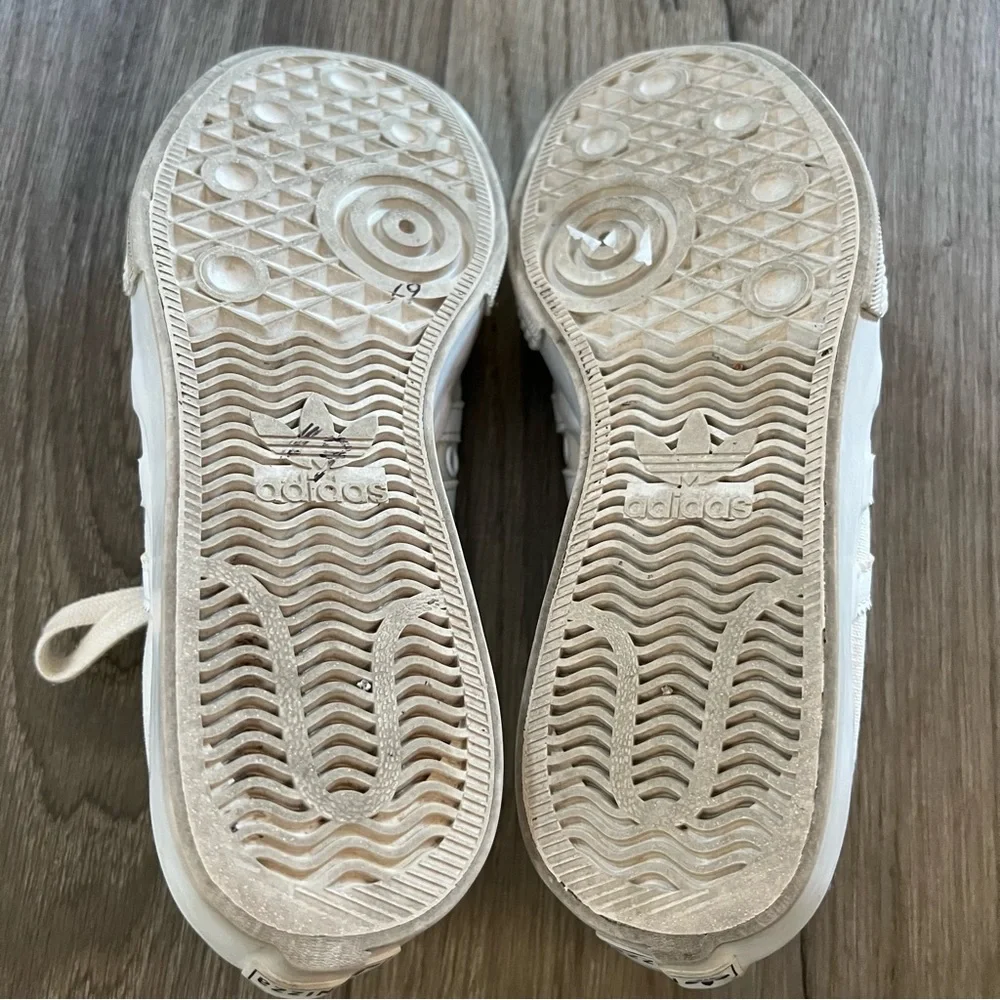 Adidas Nizza Platform Lace Up Sneakers White Size 7 - Picture 9 of 9